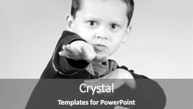 Presentation with hero - Presentation enhanced with action hero - young boy doing superpower maneuver background and a dark gray colored foreground