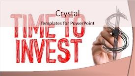  Presentation with invest - Audience pleasing slide deck consisting of action now - hand with marker writing time backdrop and a lemonade colored foreground