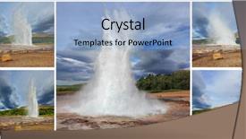  Presentation with phases - Cool new presentation theme with action of the geyser gushing backdrop and a light blue colored foreground