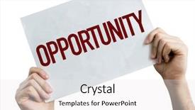  Presentation with potential - Audience pleasing PPT theme consisting of action potential - opportunity placard isolated on white backdrop and a white colored foreground