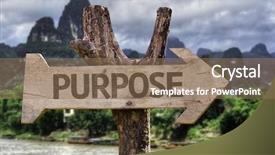  Presentation with purpose - Slides consisting of action potential - purpose wooden sign background and a coral colored foreground