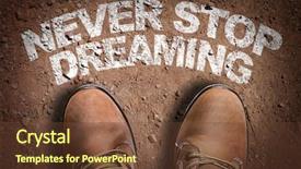  Presentation with potential - PPT theme with action potential - top view of boot background and a tawny brown colored foreground