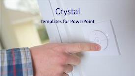  Presentation with monetary policy implemented by central banks - Presentation theme with activate - man controlling the central heating background and a  colored foreground