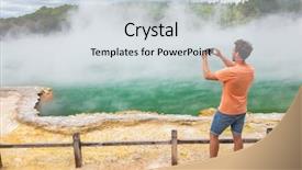  Presentation with geothermal - Cool new slides with famous attraction champagne pool backdrop and a sky blue colored foreground