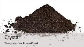  Presentation with iron - Presentation design consisting of carbon - pile of composition background and a light gray colored foreground