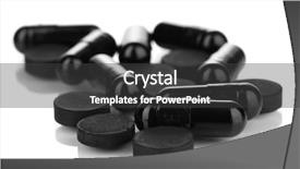  Presentation with carbon - Audience pleasing presentation theme consisting of preformance - activated carbon in tablet isolated backdrop and a dark gray colored foreground