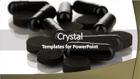  Presentation with carbon - Audience pleasing slide deck consisting of preformance - activated carbon in tablet isolated backdrop and a dark gray colored foreground