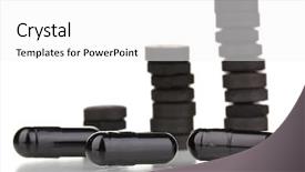  Presentation with carbon - Amazing slides having preformance - activated carbon in tablets isolated backdrop and a white colored foreground