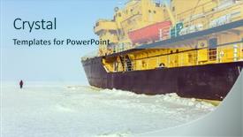  Presentation with icebreaker - Cool new slides with active and extreme tourism excursion backdrop and a light blue colored foreground