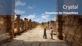  Presentation with tyre - Cool new presentation with active-couple-with-pleasure-visiting backdrop and a teal colored foreground