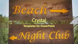  Presentation with direction - PPT theme enhanced with active directory - wooden direction sign background and a tawny brown colored foreground