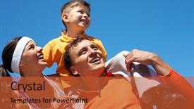  Presentation with family medical leave act - Cool new presentation with active family enjoying hot sunny backdrop and a  colored foreground