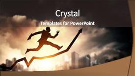  Presentation with active life - Beautiful PPT theme featuring stock market conceptual 3d - active life position mixed media backdrop and a dark gray colored foreground