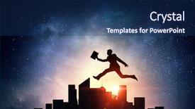  Presentation with active life - PPT theme having stock market conceptual 3d - active life position mixed media background and a navy blue colored foreground