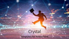  Presentation with active life - Audience pleasing PPT theme consisting of stock market conceptual 3d - active life position mixed media backdrop and a coral colored foreground