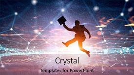  Presentation with active life - Beautiful PPT theme featuring stock market conceptual 3d - active life position mixed media backdrop and a coral colored foreground