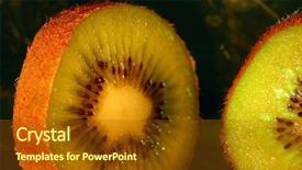  Presentation with kiwi fruit - Colorful slide deck enhanced with active passive - kiwi fruit exotic backdrop and a  colored foreground