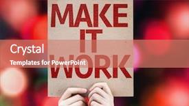  Presentation with work - Theme enhanced with active passive - make it work card background and a  colored foreground