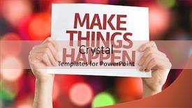  Presentation with make it happen - Colorful presentation theme enhanced with active passive - make things happen card backdrop and a coral colored foreground