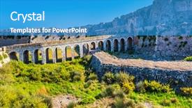  Presentation with ancient greek - Amazing presentation theme having active photo and historic backdrop and a teal colored foreground