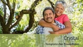  Presentation with giving - Amazing slide deck having active seniors - portrait of happy senior man backdrop and a yellow colored foreground