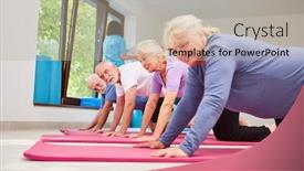  Presentation with seniors - Slide deck with active-seniors-in-the-fitness background and a mint green colored foreground