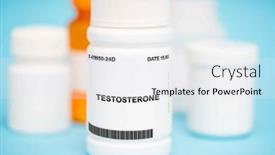  Presentation with hormone - Presentation design having active-substance-in-testosterone background and a white colored foreground