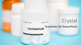  Presentation with pulmonary - Presentation having active-substance-in-tiotropium background and a white colored foreground