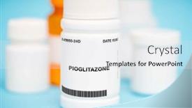  Presentation with substance - Presentation theme enhanced with active-substance-pioglitazone-hydrochloride background and a white colored foreground