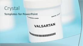  Presentation with heart failure - Presentation with active-substance-used-to-treat background and a light blue colored foreground