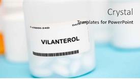  Presentation with copd - Slides consisting of active-substance-used background and a  colored foreground