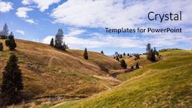  Presentation with well - Presentation design with active tourism well-known international background and a light blue colored foreground