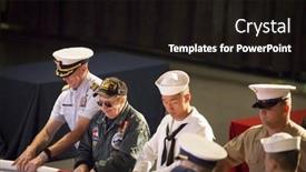  Presentation with memorial service - Amazing slide set having active-u-s-military-service backdrop and a wine colored foreground