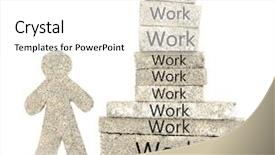  Presentation with success blocks - Presentation theme with activity based learning education - success building blocks in shape background and a white colored foreground