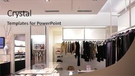  Presentation with clothes shop - PPT theme with activity costs - belts and upper clothes background and a mint green colored foreground