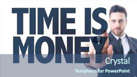  Presentation with once upon a time text - Colorful slide deck enhanced with activity costs - business man pointing the text backdrop and a ocean colored foreground