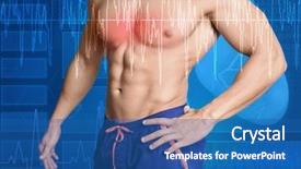  Presentation with heart rate monitor - Amazing presentation having activity diagrams - heart rate monitor concept young backdrop and a ocean colored foreground