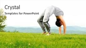  Presentation with activity - Cool new slides with activity outdoor great scene backdrop and a white colored foreground