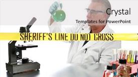  Presentation with forensic analysis - Theme featuring activity recognition - forensic analysis working background and a light gray colored foreground