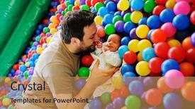  Presentation with old days - Colorful PPT layouts enhanced with activity recognition - newborn baby several days old backdrop and a coral colored foreground