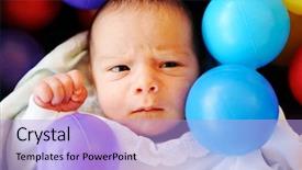  Presentation with old days - Colorful PPT theme enhanced with activity recognition - newborn baby several days old backdrop and a  colored foreground