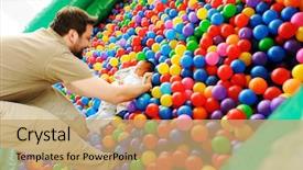  Presentation with old days - Audience pleasing slide deck consisting of activity recognition - newborn baby several days old backdrop and a coral colored foreground