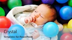  Presentation with old days - Presentation theme enhanced with activity recognition - newborn baby several days old background and a light blue colored foreground