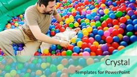  Presentation with old days - Slides consisting of activity recognition - newborn baby several days old background and a seafoam green colored foreground