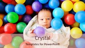  Presentation with old days - Slides enhanced with activity recognition - newborn baby several days old background and a  colored foreground