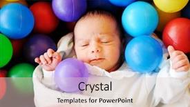  Presentation with new baby - PPT layouts featuring activity recognition - newborn baby several days old background and a  colored foreground
