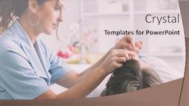  Presentation with acupuncture - Slide deck featuring acupuncture-therapist-applying-acupuncture-needle background and a lemonade colored foreground