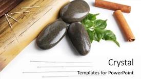  Presentation with needles - Amazing slide set having acupuntura - composition with needles for acupuncture backdrop and a white colored foreground