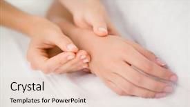  Presentation with acupuncture - PPT layouts consisting of acupunture - close up view of woman background and a lemonade colored foreground