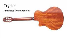  Presentation with image resolution - Audience pleasing presentation theme consisting of acustics - acustic guitar high resolution detailed backdrop and a white colored foreground